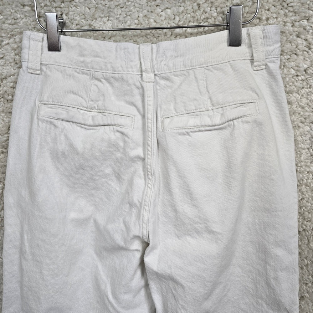 Madewell The Harlow Wide-Leg Jeans Women 27 White Pleated High Rise Cotton Denim - Picture 5 of 15